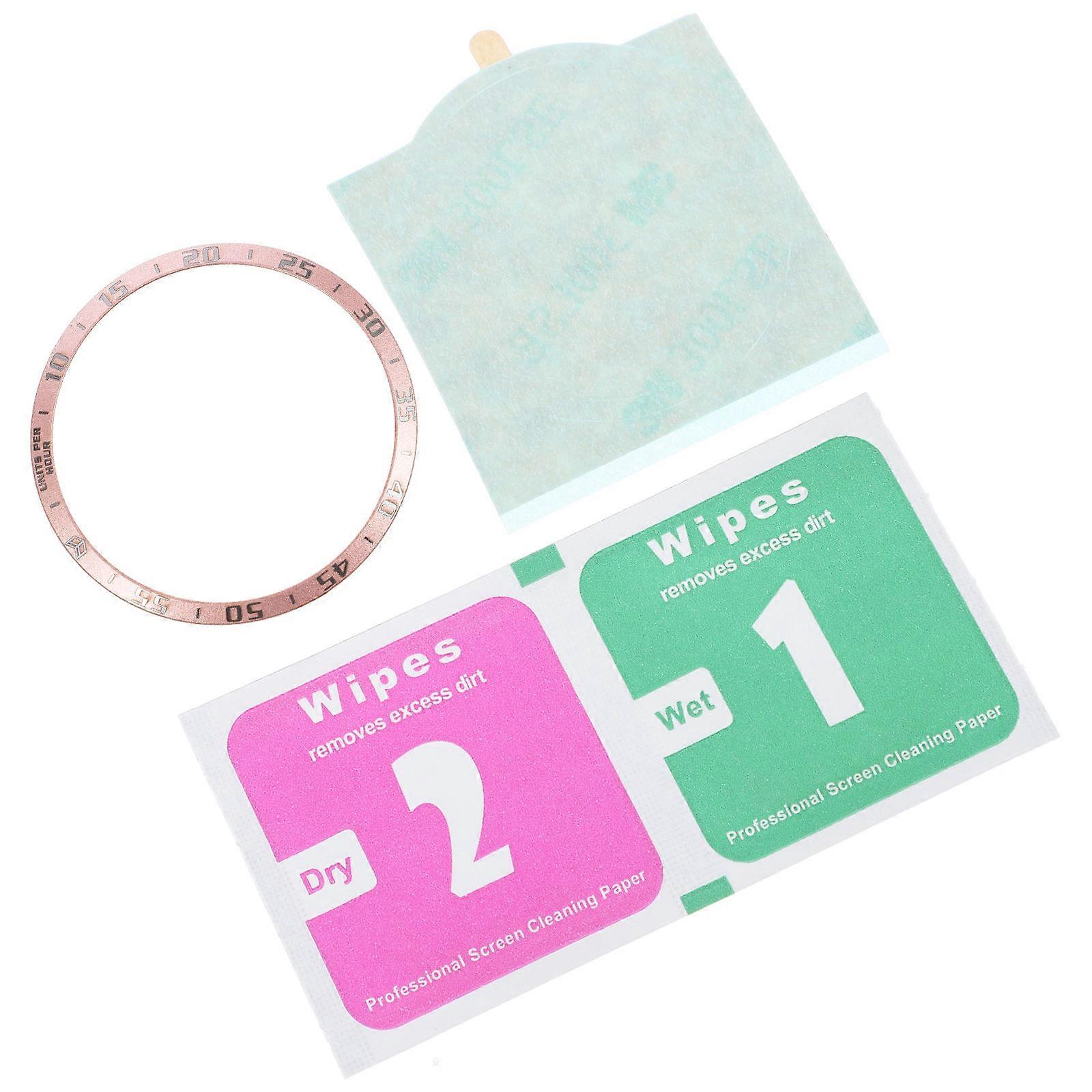 Stylish Pink Stainless Steel Watch Bezel Ring for Watch4 42MM Easy to Use and Install
