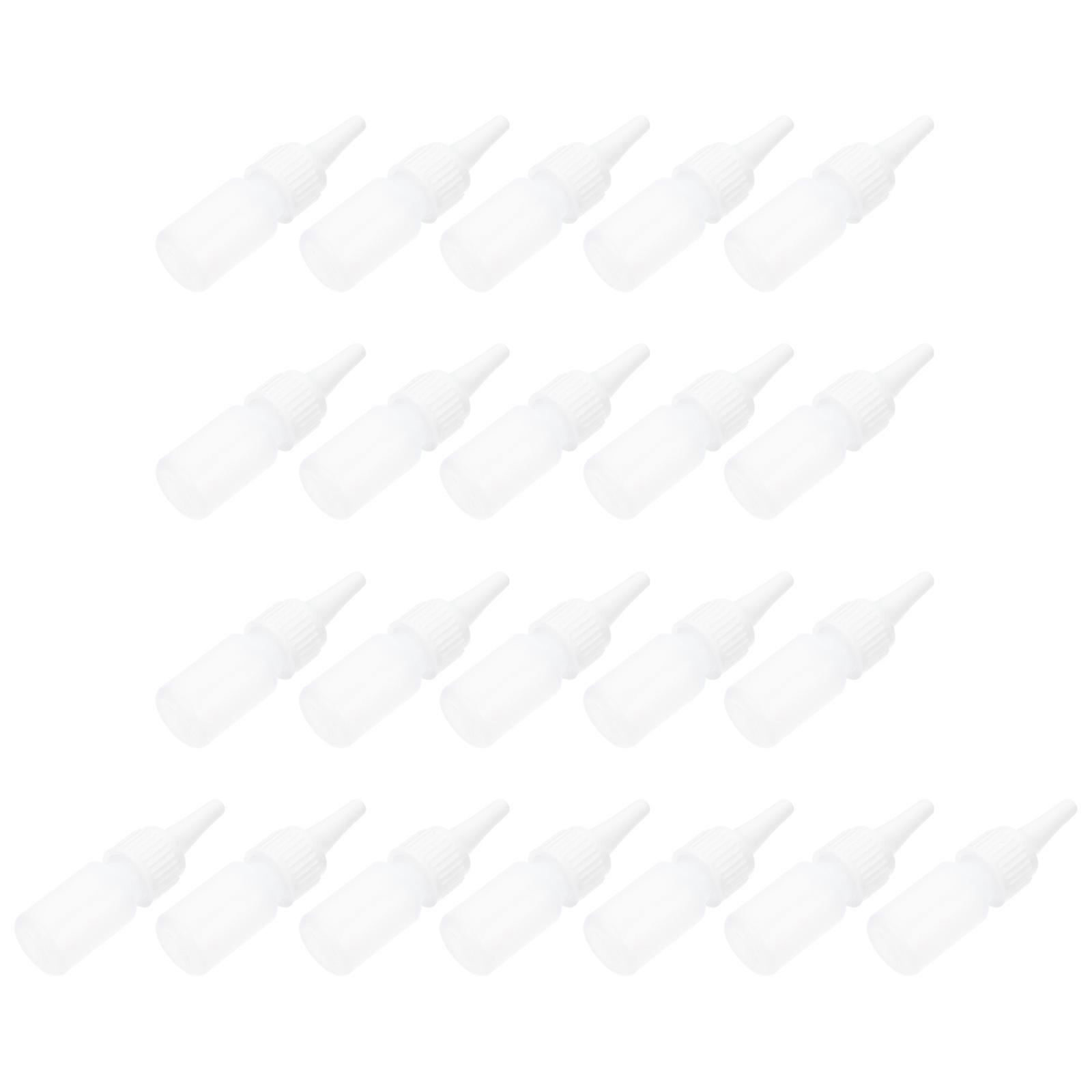 22pcs Empty Drip Bottles Quick Drying Glue and Eye Drop Bottles 10ml