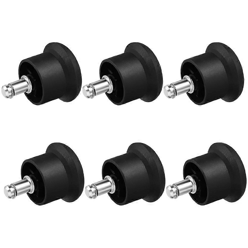 6pcs Heavy Duty Office Chair Wheels, Floor Protectors for Chairs, Enhanced Thickness Gliders for Carpet and Hard Floors, Scratch Resistant, Universal
