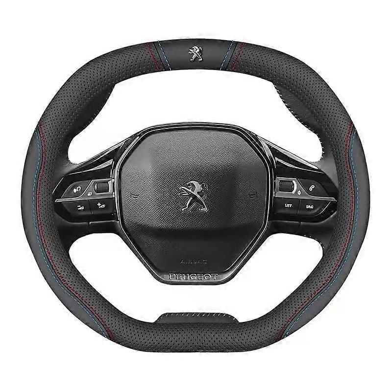 Αυτόματο κάλυμμα τιμονιού για Peugeot 107 207 307 308, δέρμα, καλοκαιρινό αξεσουάρ χειμερινού αυτοκινήτου