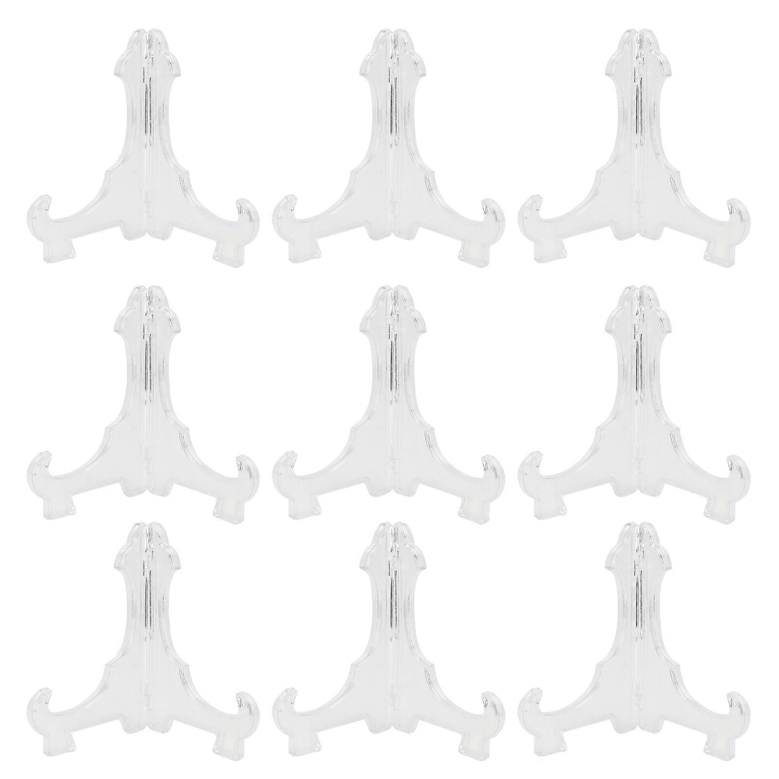 Merchandise Display Shelf 12Pcs Triangular Configuration For Adornment And Commodity Built From Clear Plastic For Versatile Use