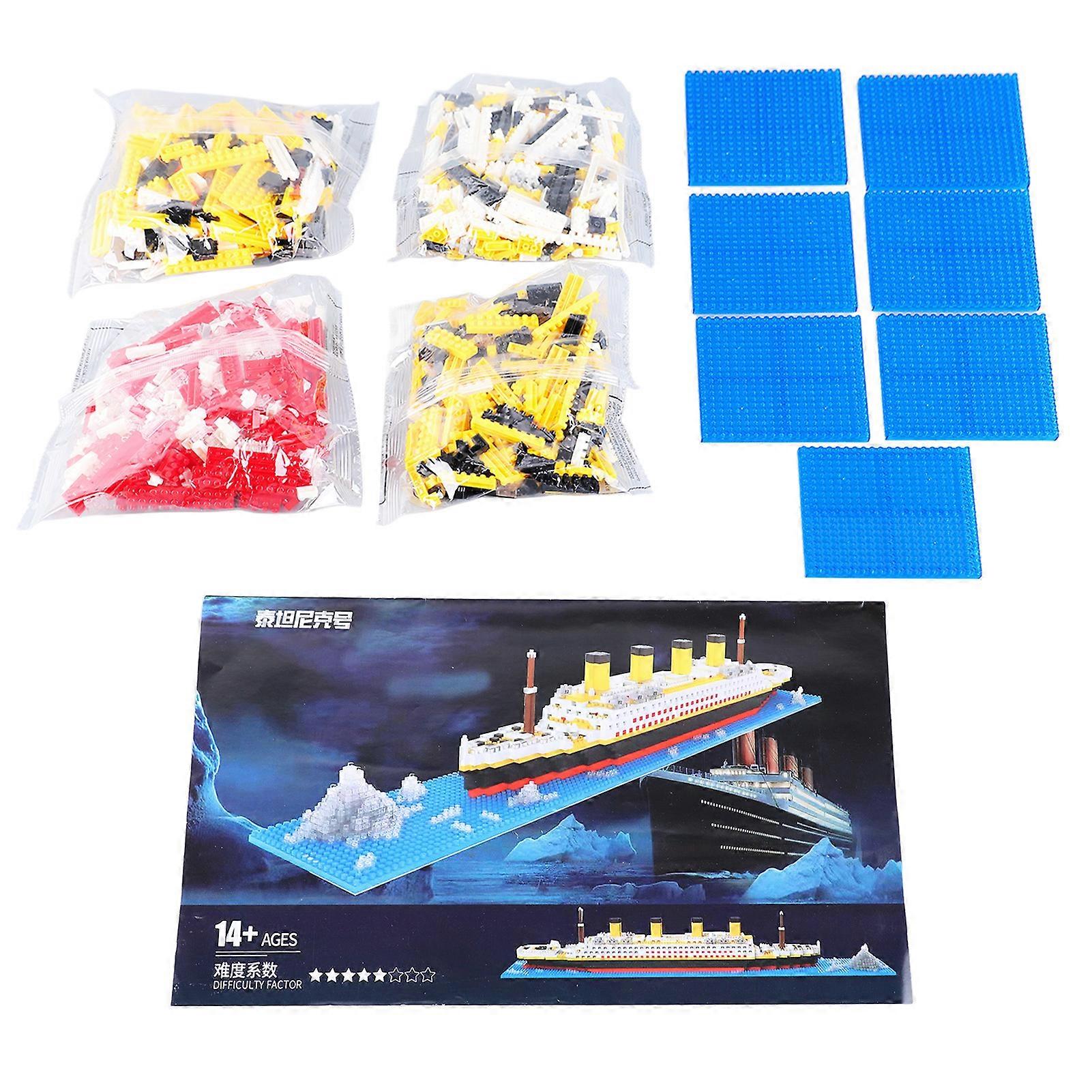 Micro Ship Model Building Blocks Set Architecture Ship Model DIY Challenging Educational Toy Gift