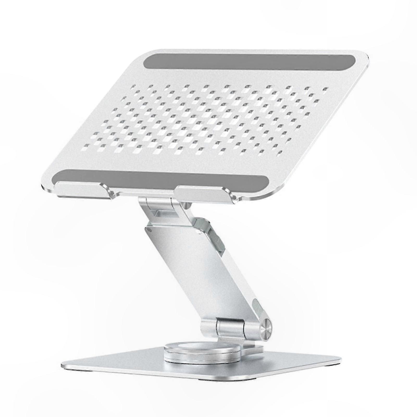 Adjustable Aluminum Alloy Laptop Stand with 360 Rotation for Notebook, Phone, and Tablet Free Heightening Foldable Bracket