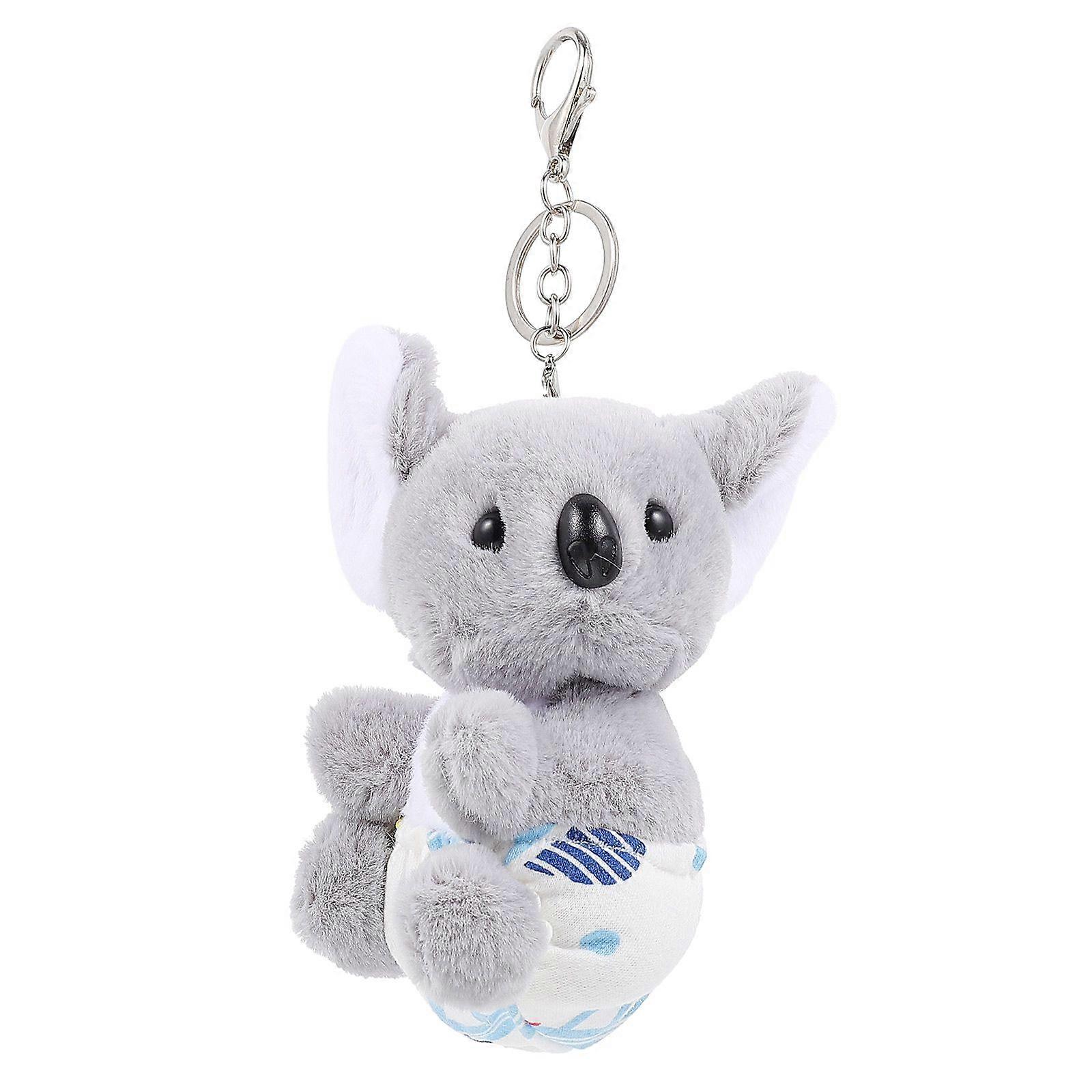 1Pc Creative Key Ring Koala Shape Pendant Chic Backpack Pendant Bag Decoration