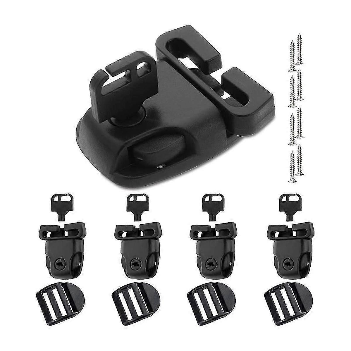 4 Sets Spa Hot Tub Cover Clips Latch Replacement Kit Hot Tub Cover Latches Clip Lock for Cover Stra