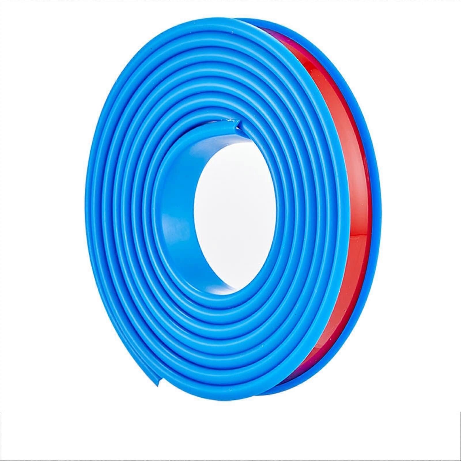 3 Metre Self-Adhesive U-Shape TPE Furniture Edge Tape, 20mm Blue Veneer Edge Protection Rail, No Ironing Required