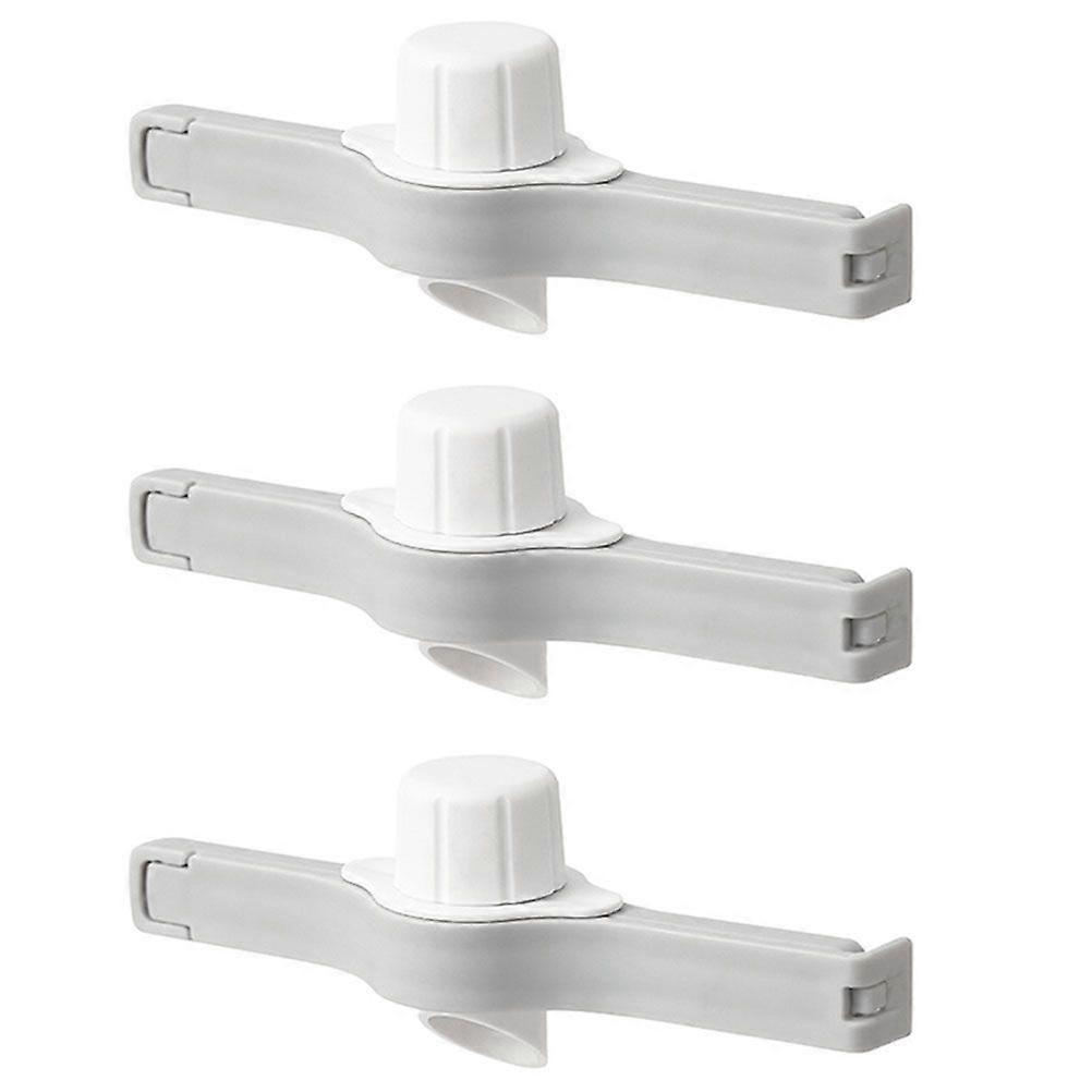 3pcs Seal Pour Food Storage Bag Clamps Snack Sealing Clips Fresh Sealer Clamps