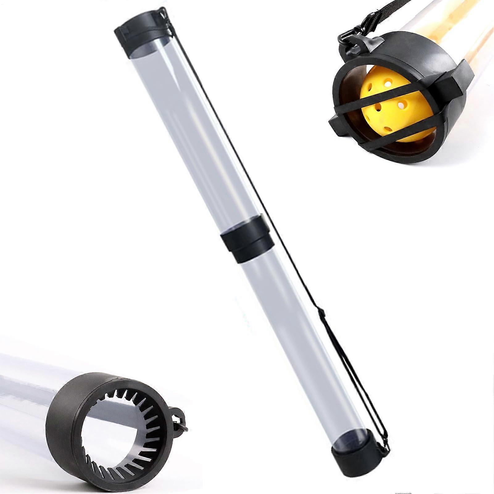 Gnrique Pickleball Pickup Tube Tennis Ball Pick Up Detachable Tool with Strap for Field Staff and Teachers