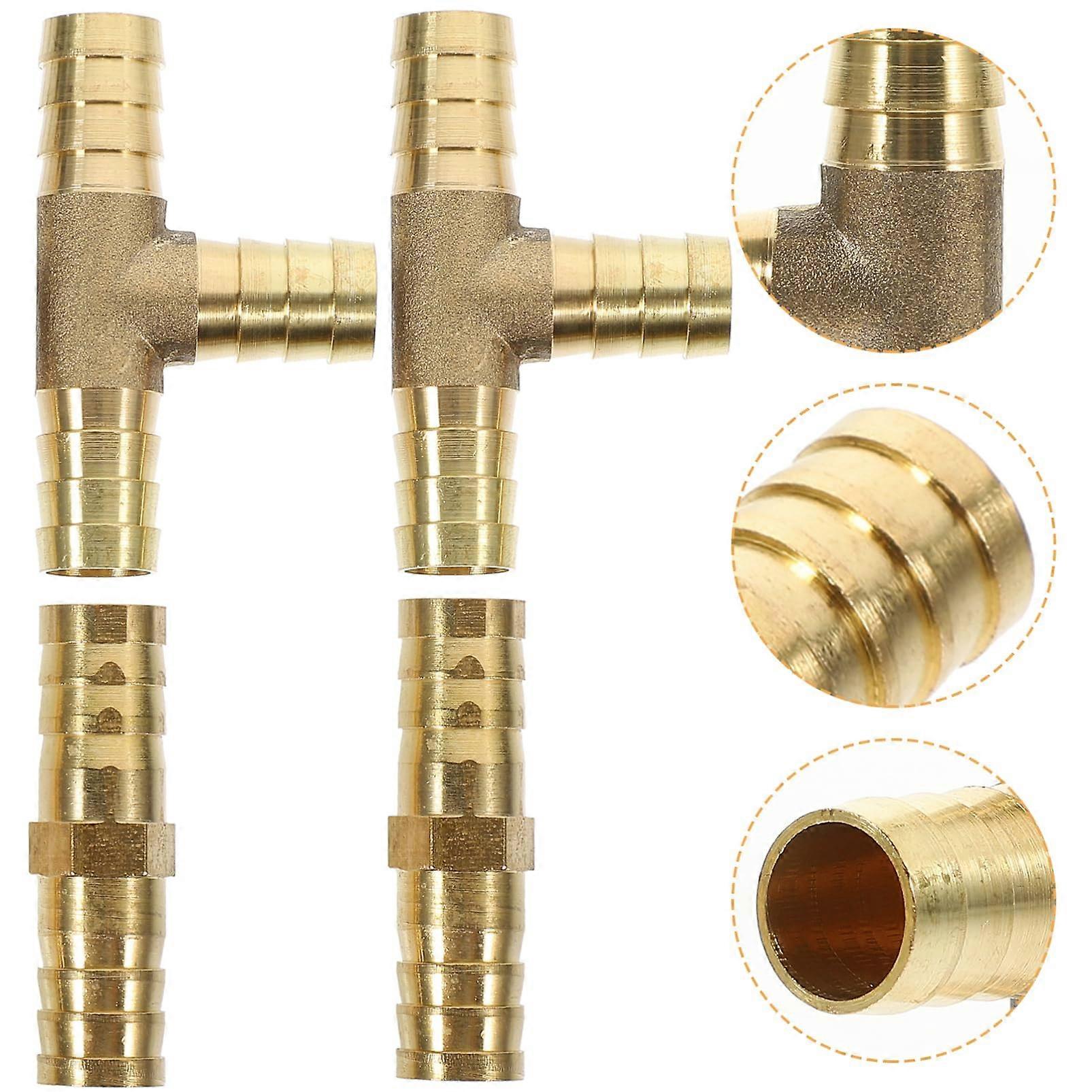 1 Set Barb Hose Fitting Adapter Male to Male Straight Coupling Easy Install for Garden Ranch Farm and Household Use Lightweight and Hose Connector