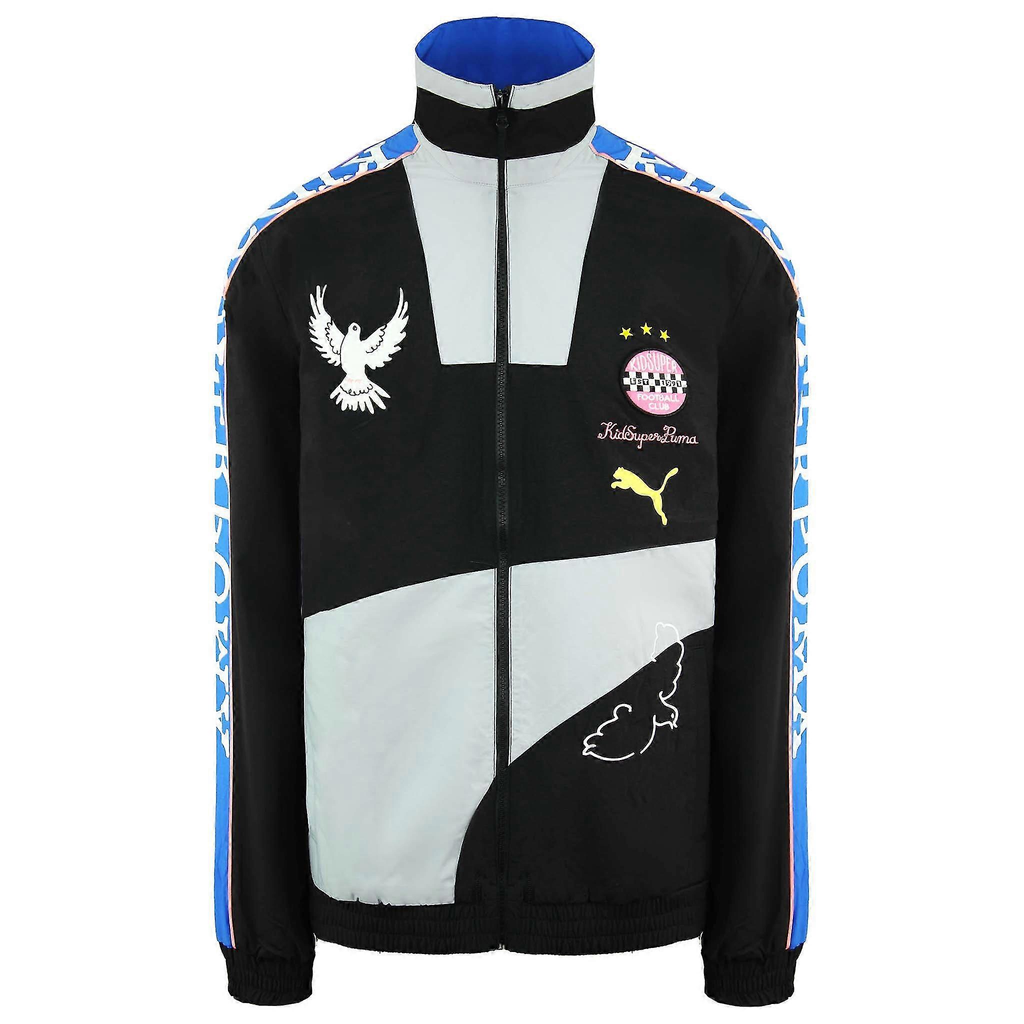 Puma x KidSuper Studios Long Sleeve Zip Up Blue Mens Track Jacket 5...