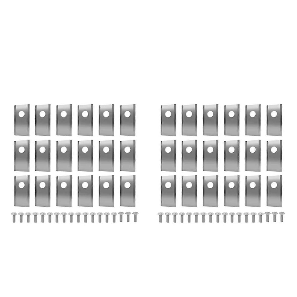 36pcs Blades Replacement for Landroid Robotic Lawnmower Silver