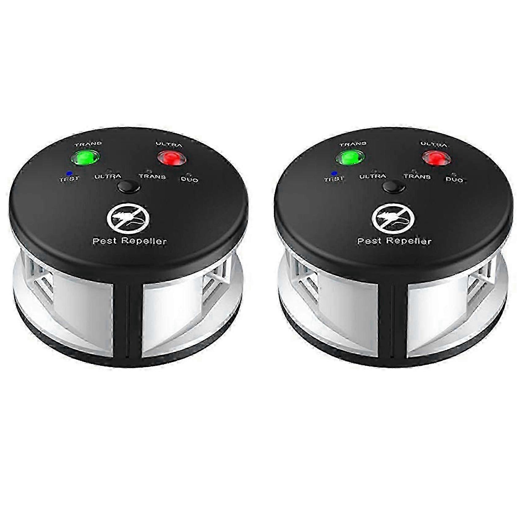 2X Riple Rodent Repeller, Ultrasonic Pest Repeller, Pressure Wave, Indoor for Mice, Rats, Spiders,3