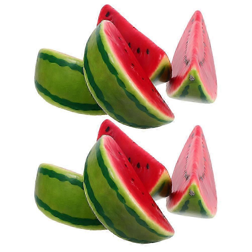 Simulation Watermelon Slice Prop 8Pcs Educational Tool For Kids Featuring Realistic Look And Fun Design
