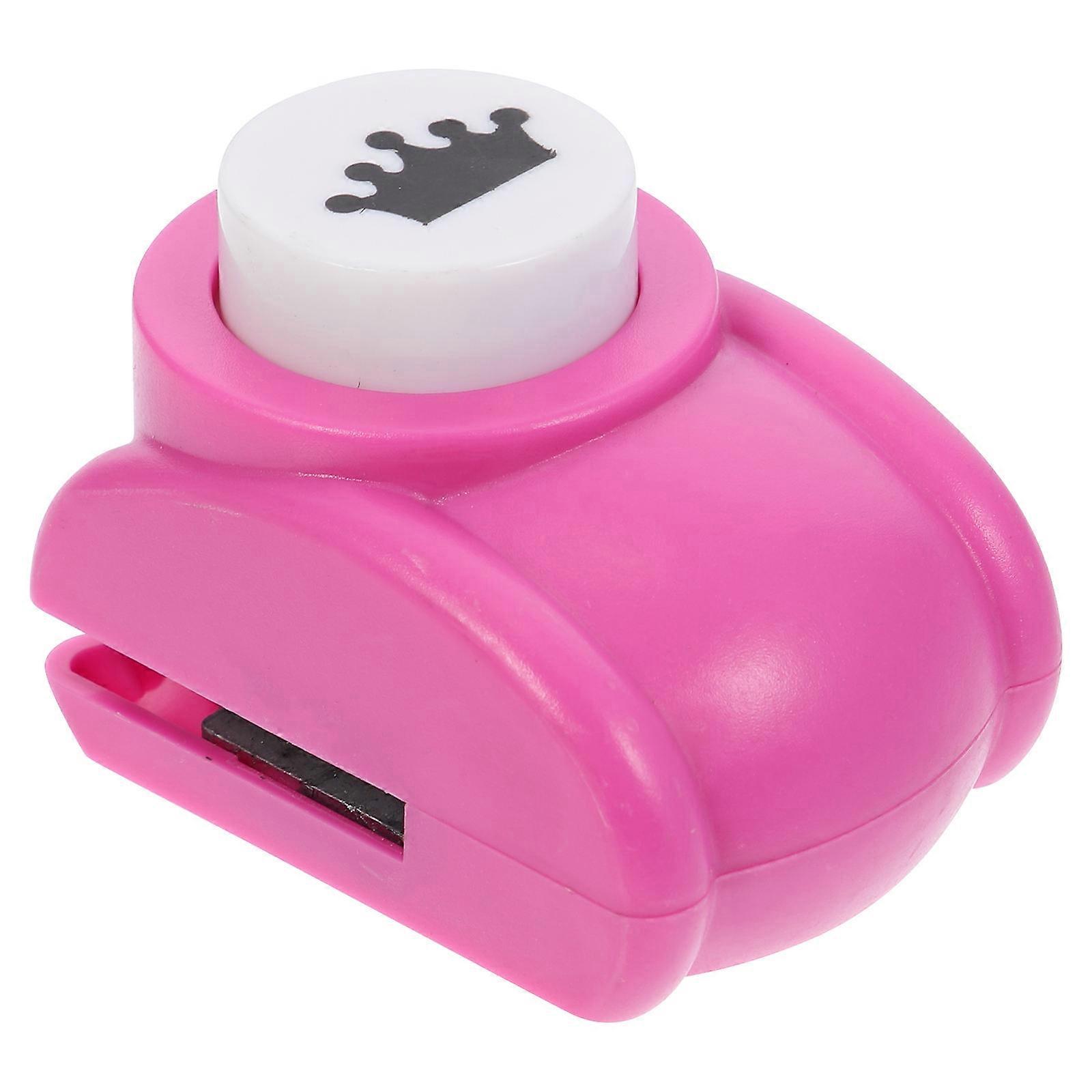 Portable DIY Paper Punch for Crafts with Plastic Material Multi Color Perfect for Kids Artwork and Scrapbooking 3.5in x 2.5in