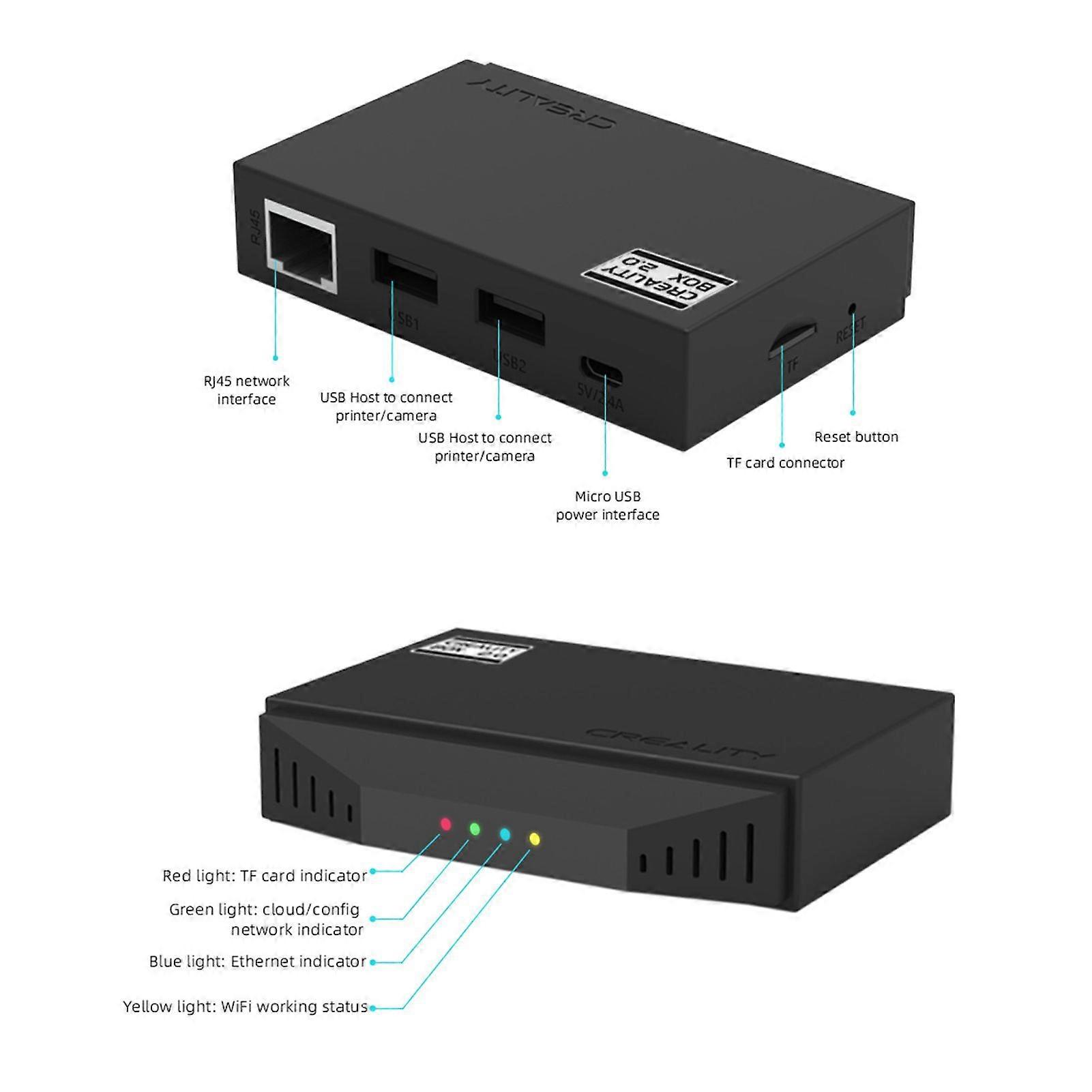 Creality WiFi Box 2.0 Intelligent Assistant for 3D Printer BT Configuration Network Cloud Slice & Print/Real-Time Monitor/Remote Control Time-lapse Sh