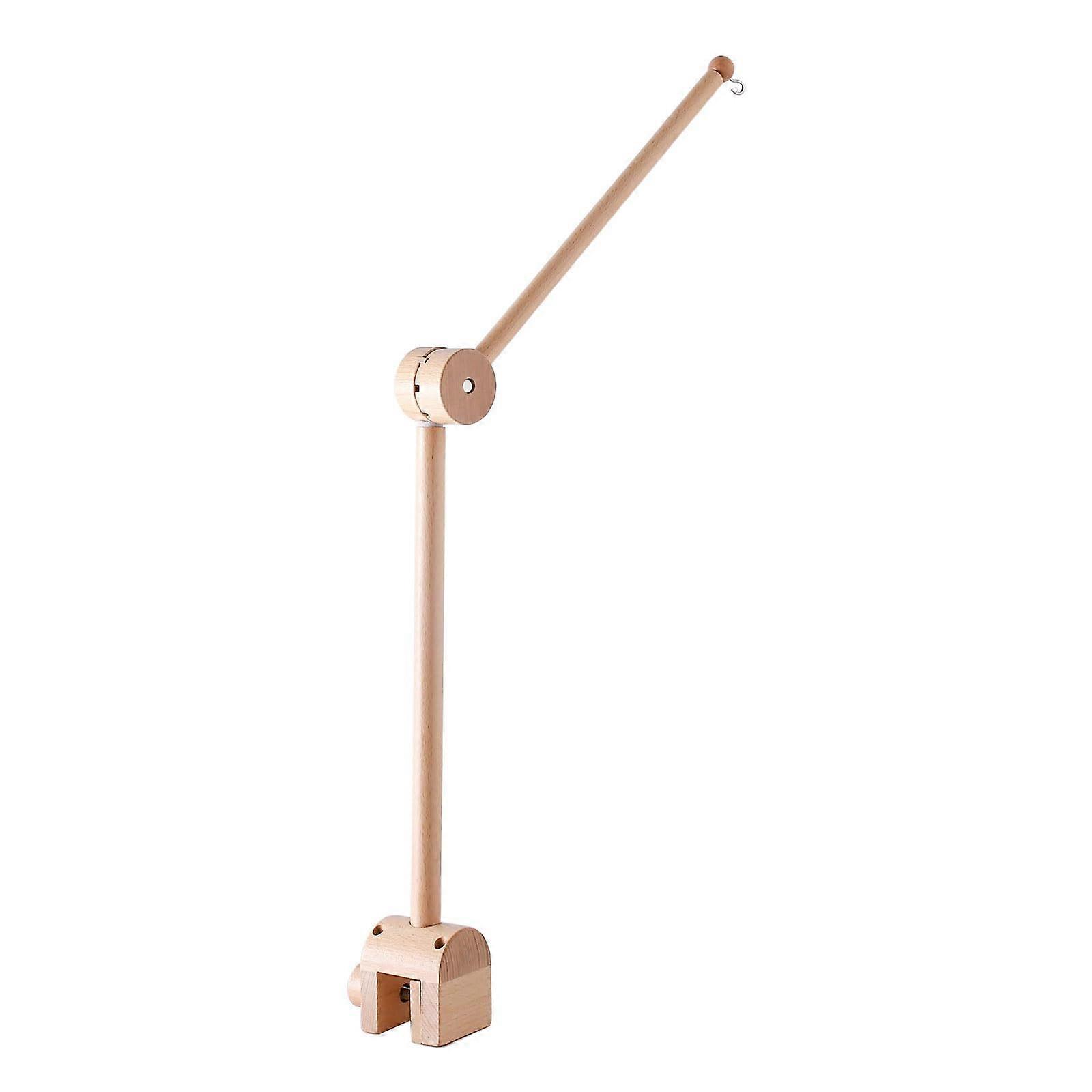 Rotatable Music Mobile Holder for Baby Crib - Adjustable Arm Bracket with Hanging Rattles and Toy Bell for Newborns