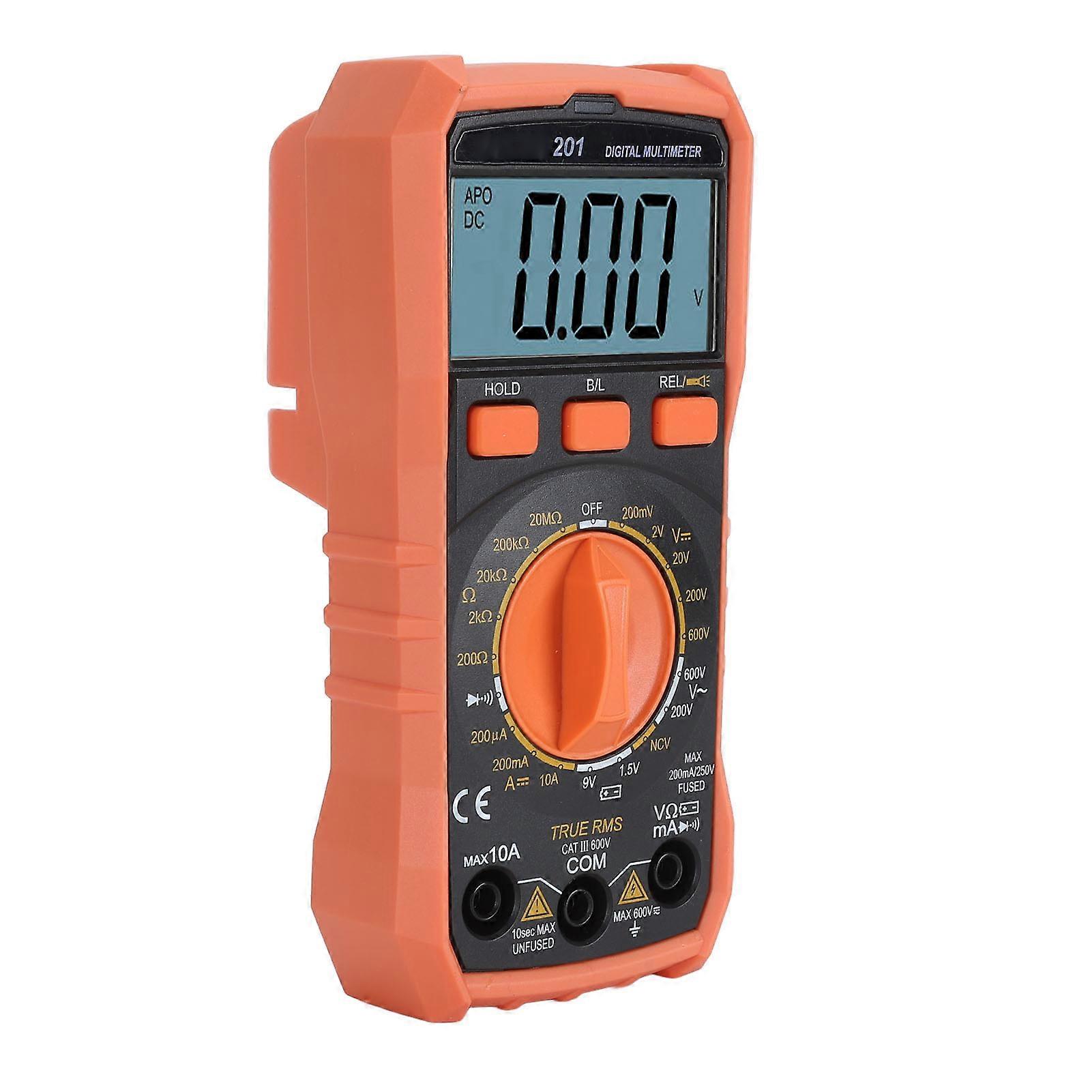Digital Multimeter VC201, HD LCD, Voltage Current Resistance Tester