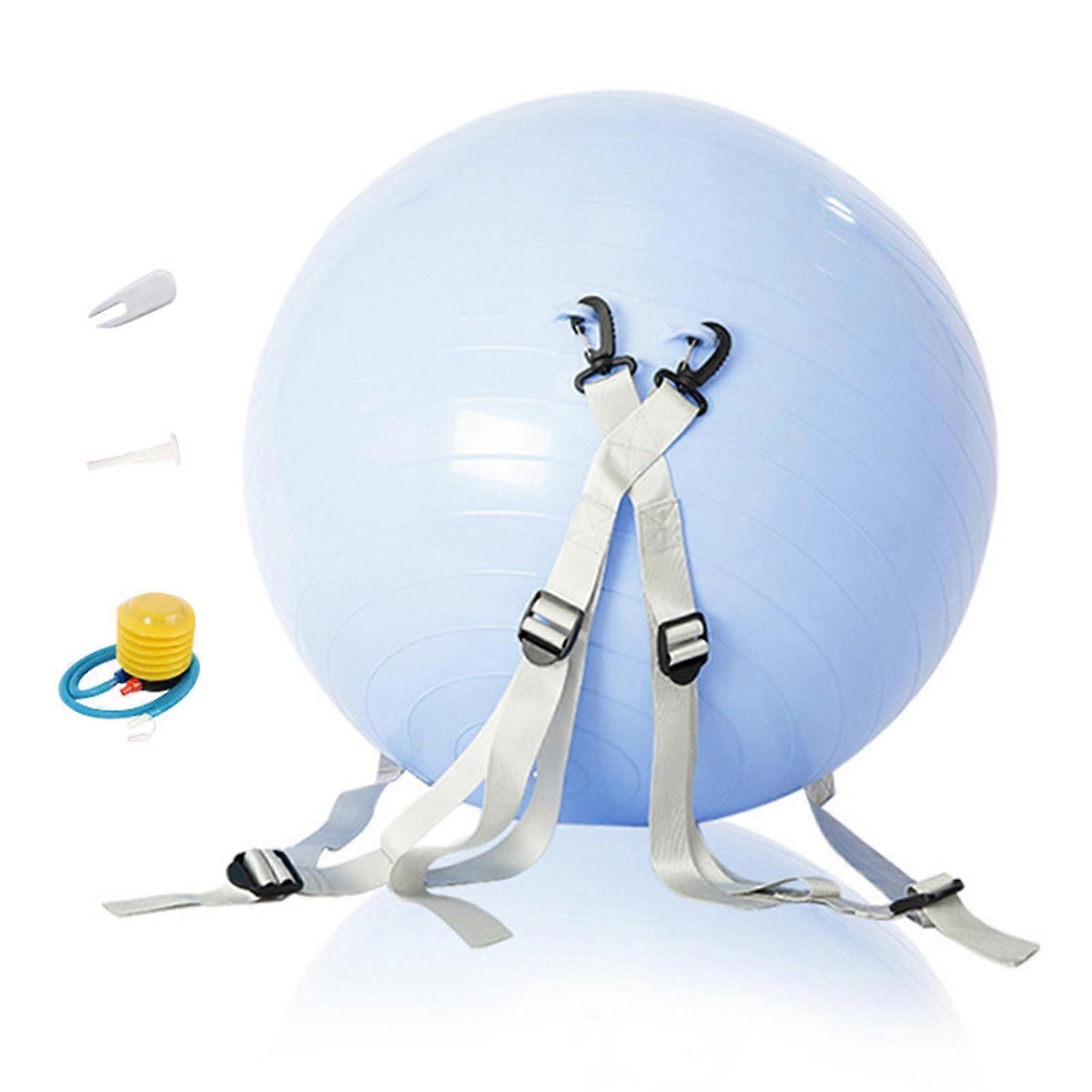 Balance ball with straps for backflip training at home