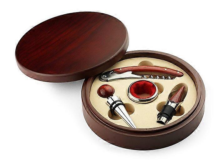 Wine tool set, ø16x4cm, with corkscrew and drip ring