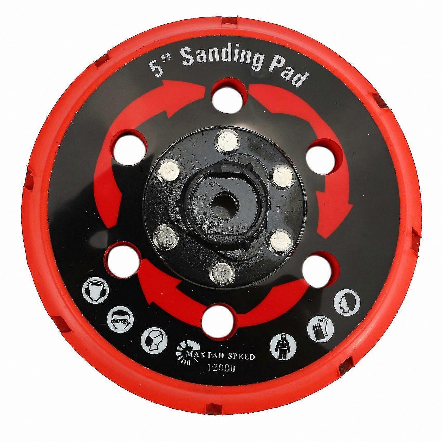 5-Inch Dual Action Polisher Backing Plate, 125mm Hook and Loop Polishing Pad Adapter for DA Sanders