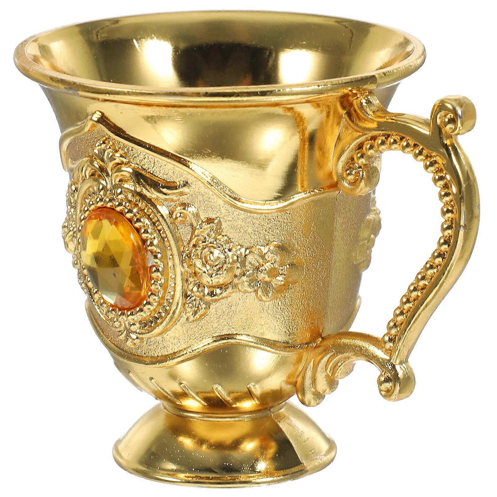 Vintage Wide Opening Metal Cup Suitable For Various Beverages In Daily Meals Bar Picnic Size 5.5X4.8CM Anti-Break 1Pcs