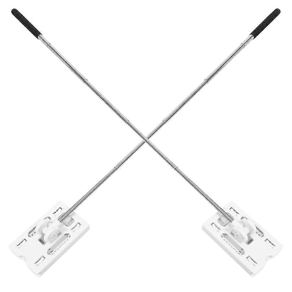2pcs Telescopic Parking Toll Swiping Rods for Car Vehicle Contactless Extendable Garage Telescopic Pass Rod