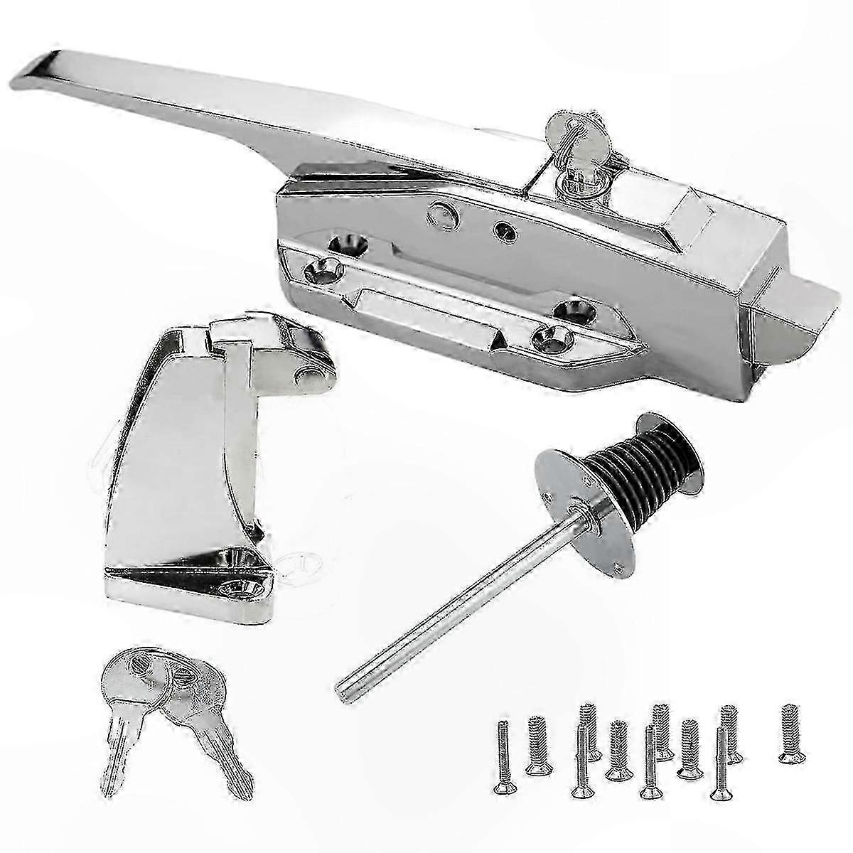 Heavy Duty Freezer Door Latch with Key for Walk-In Coolers and Freezers