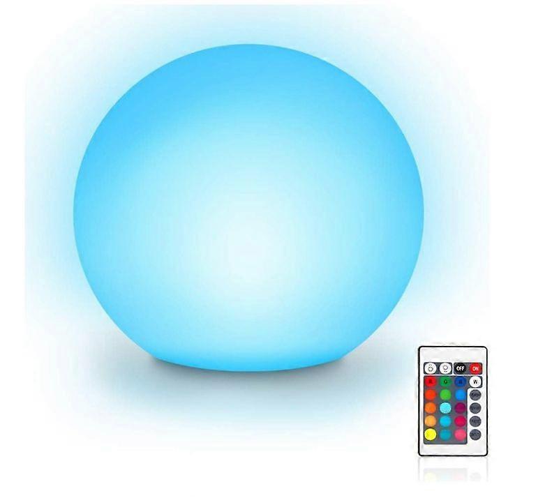 LED Mood Lamp Ball Light, Floating Pool Light with 8 Dimmable &16RGB Colours, USB Rechargeable Bedside Lamp Glow Balls(White)