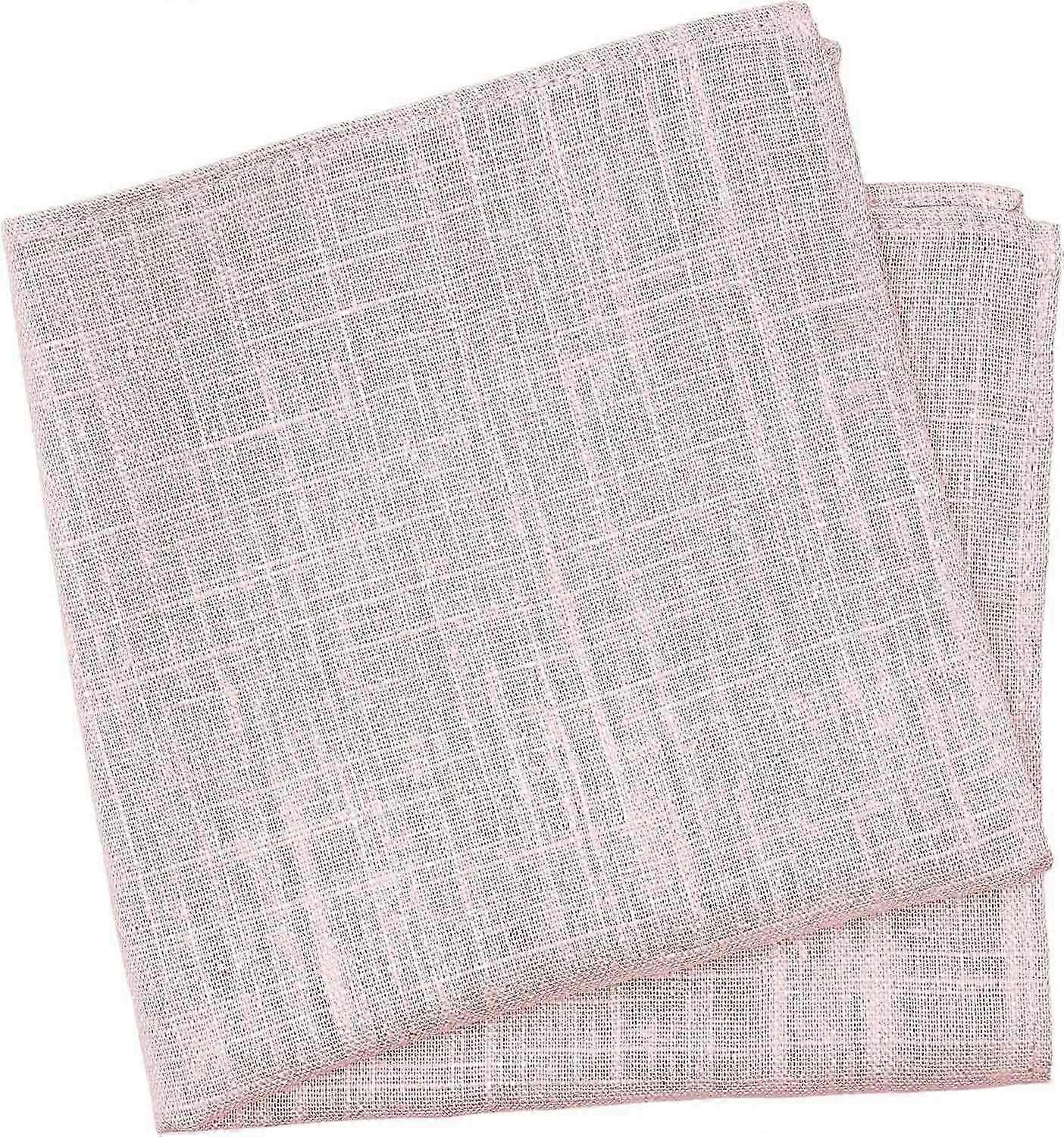 Solid Pocket Square for Men, Cotton and Linen Blend 59 Blush