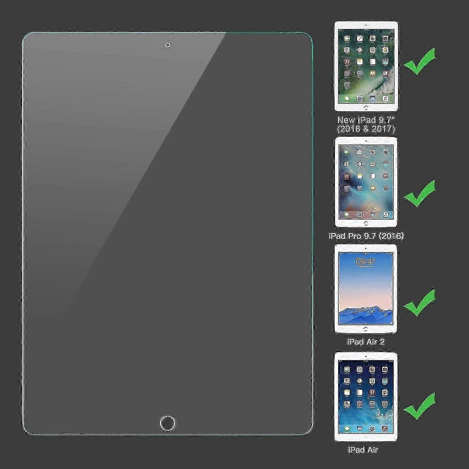 Apple Ipad 9.7用2個強化ガラスフィルムスクリーンプロテクターガード