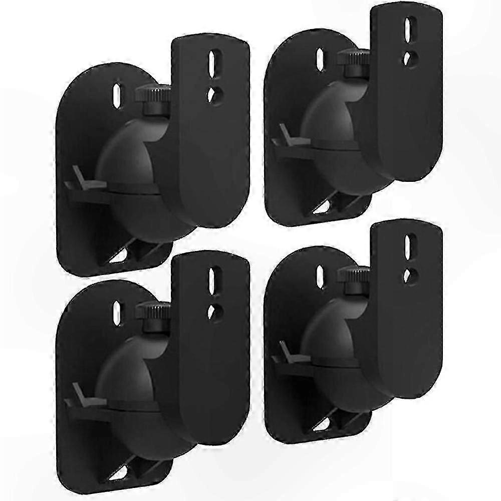 Swivel and Tilt Speaker Mounting Brackets for Wall or Ceiling (4-Pack)