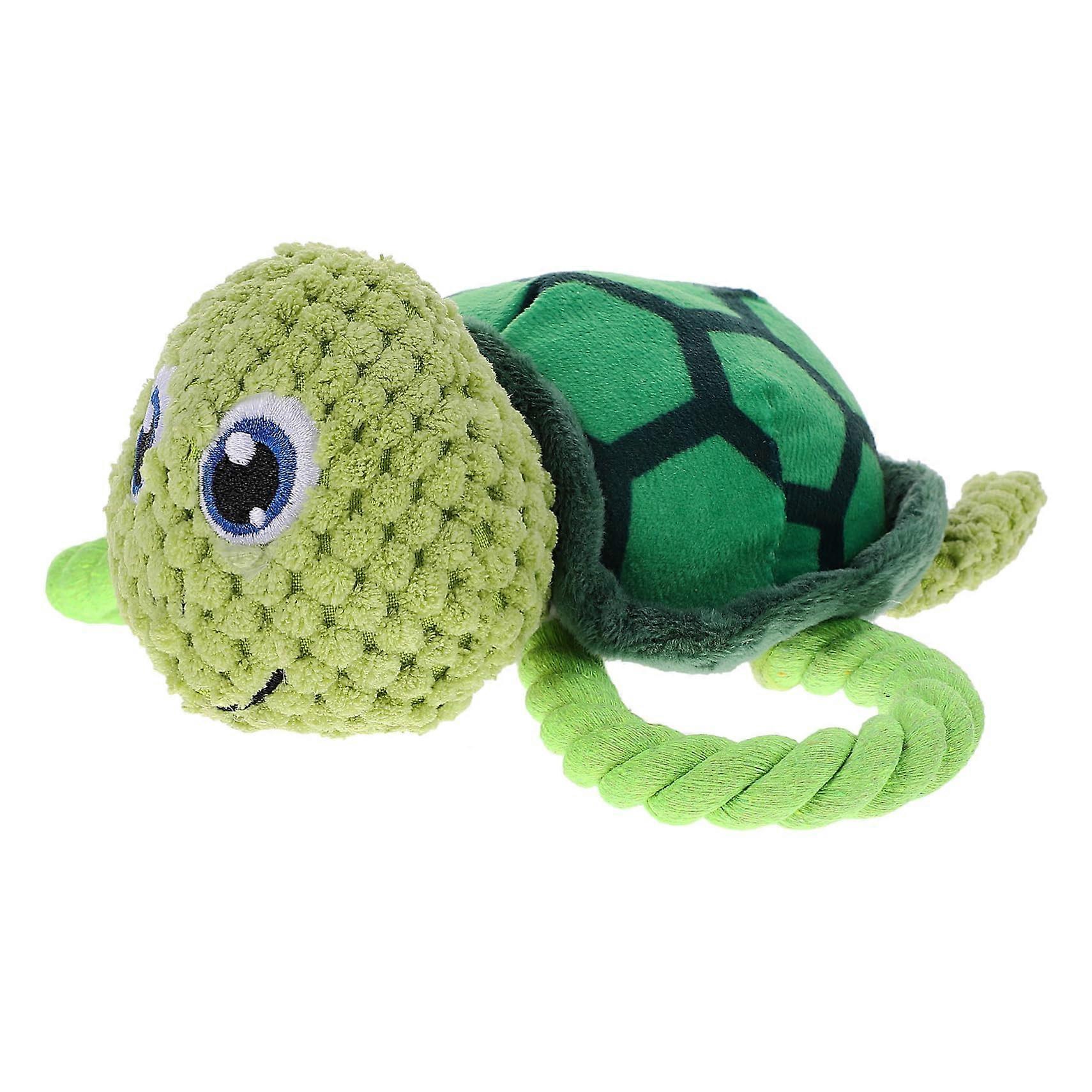 Cartoon Turtle Plush Chew Toy For Puppies, Teething Plush Dog Toy, Safe BiteResistant Puppy Toy, Turtle Shape