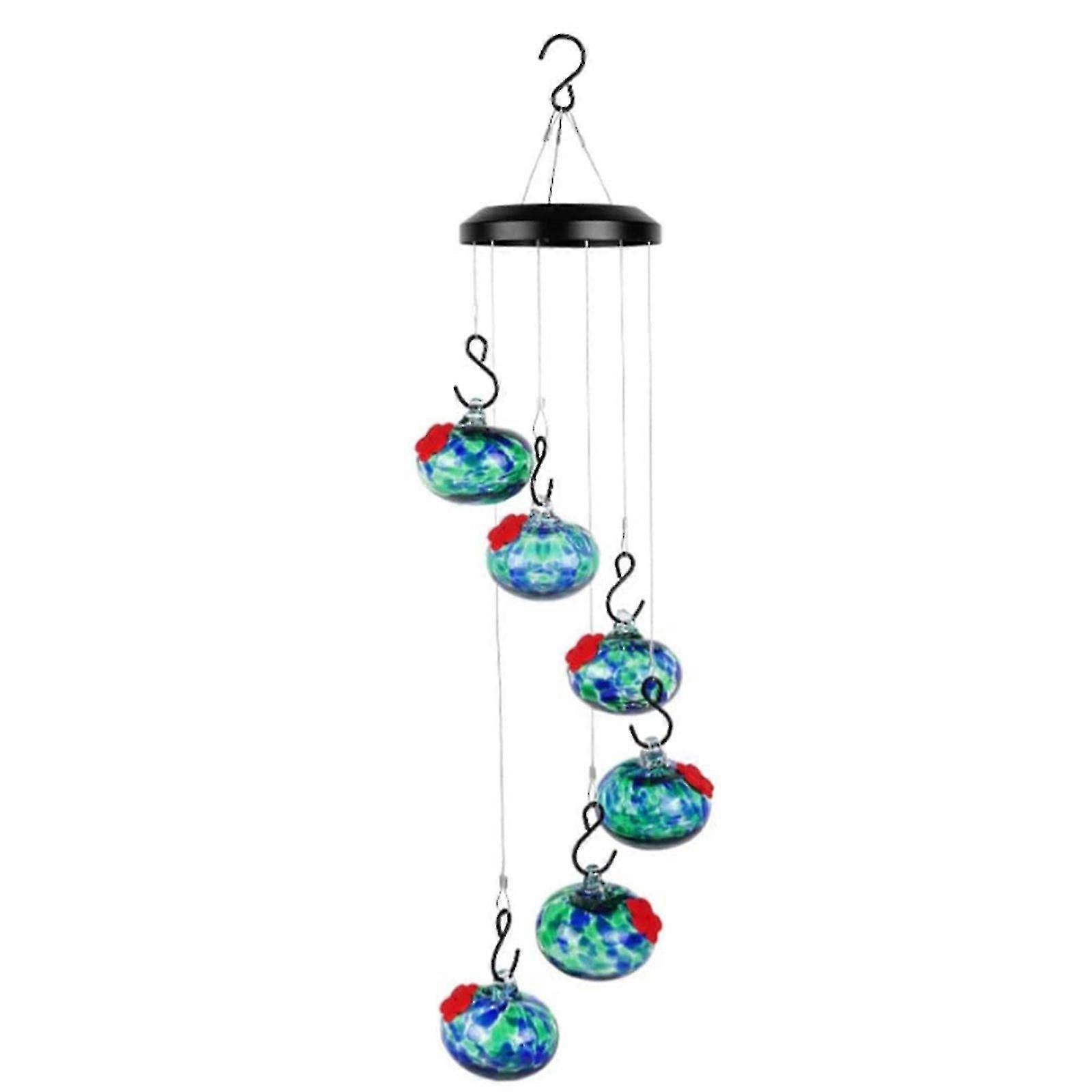Charming Wind Chimes Hummingbird feeders,Window Bird feeders for Viewing,Bird feeders for Outdoors Hanging ant and bees Proof,Bird Seed for Outside fe