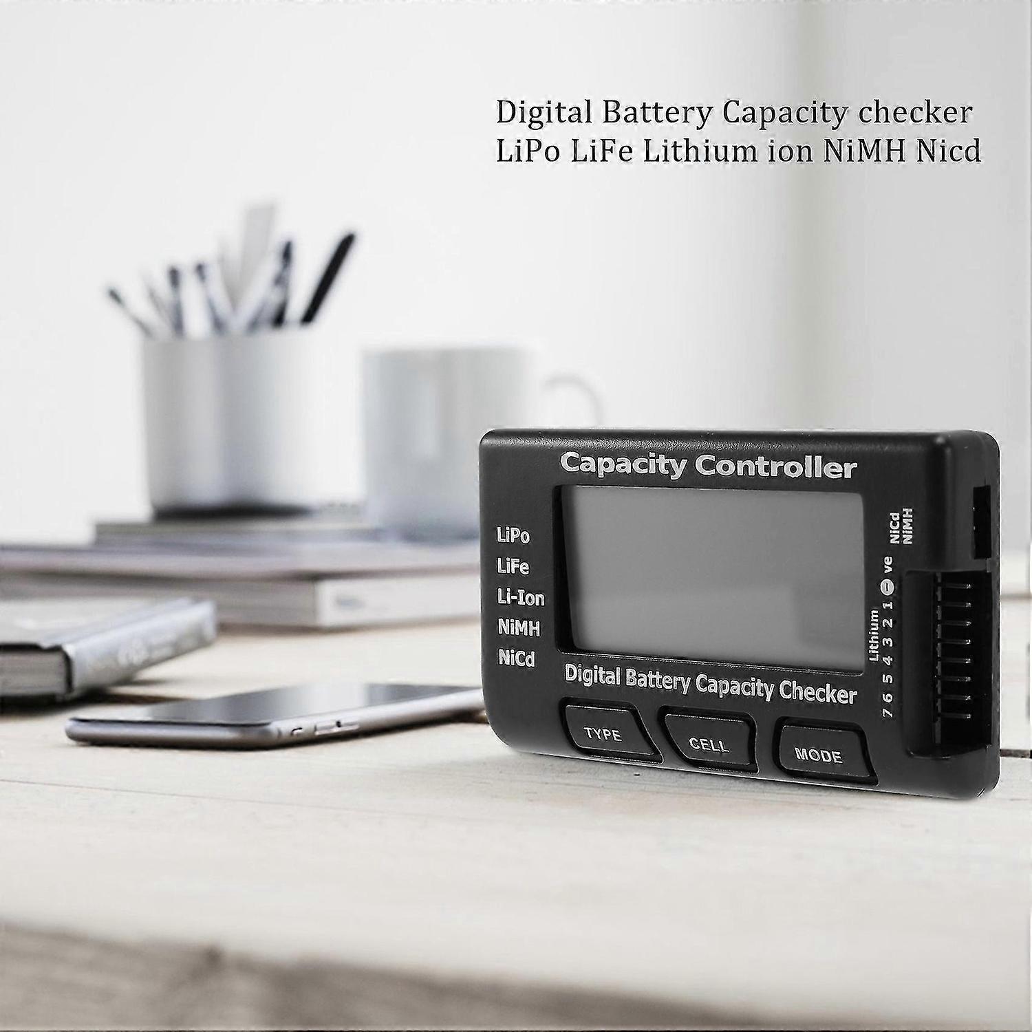 RC-7 Digital Battery Capacity Checker LiPo LiFe Li-ion NiMH Nicd