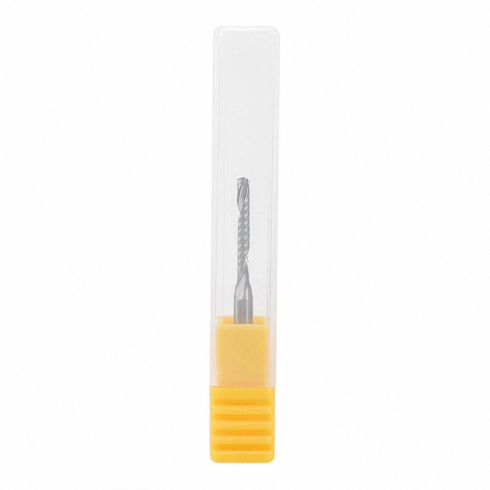 Single Flute 2mm x 15mm Carbide Spiral End Mill for CNC Routing