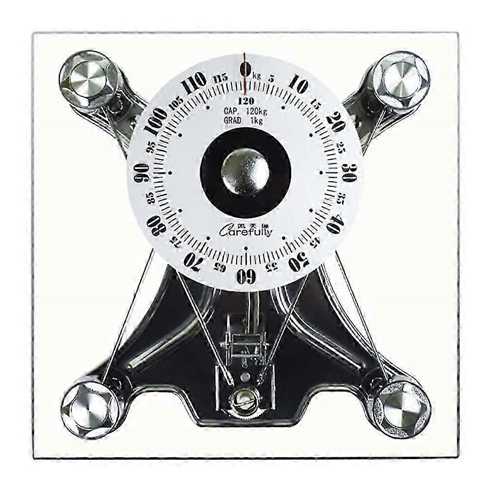 Mechanical Bathroom Scales Analog Mechanical Health Scale with Tempered Glass Oversized Dial Scale Easy to Read Measurements Scales