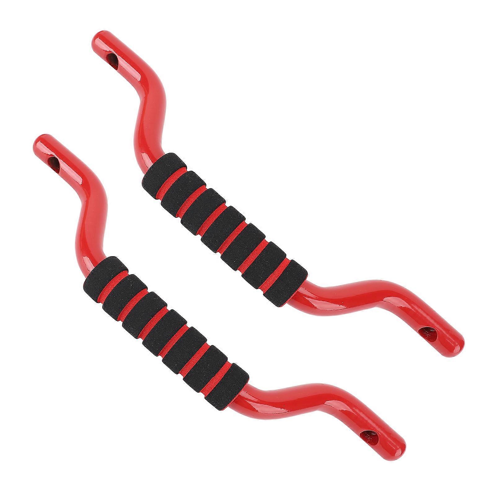 2 Sets Red Aluminum Alloy Front Grab Handles for Bronco 2021-24