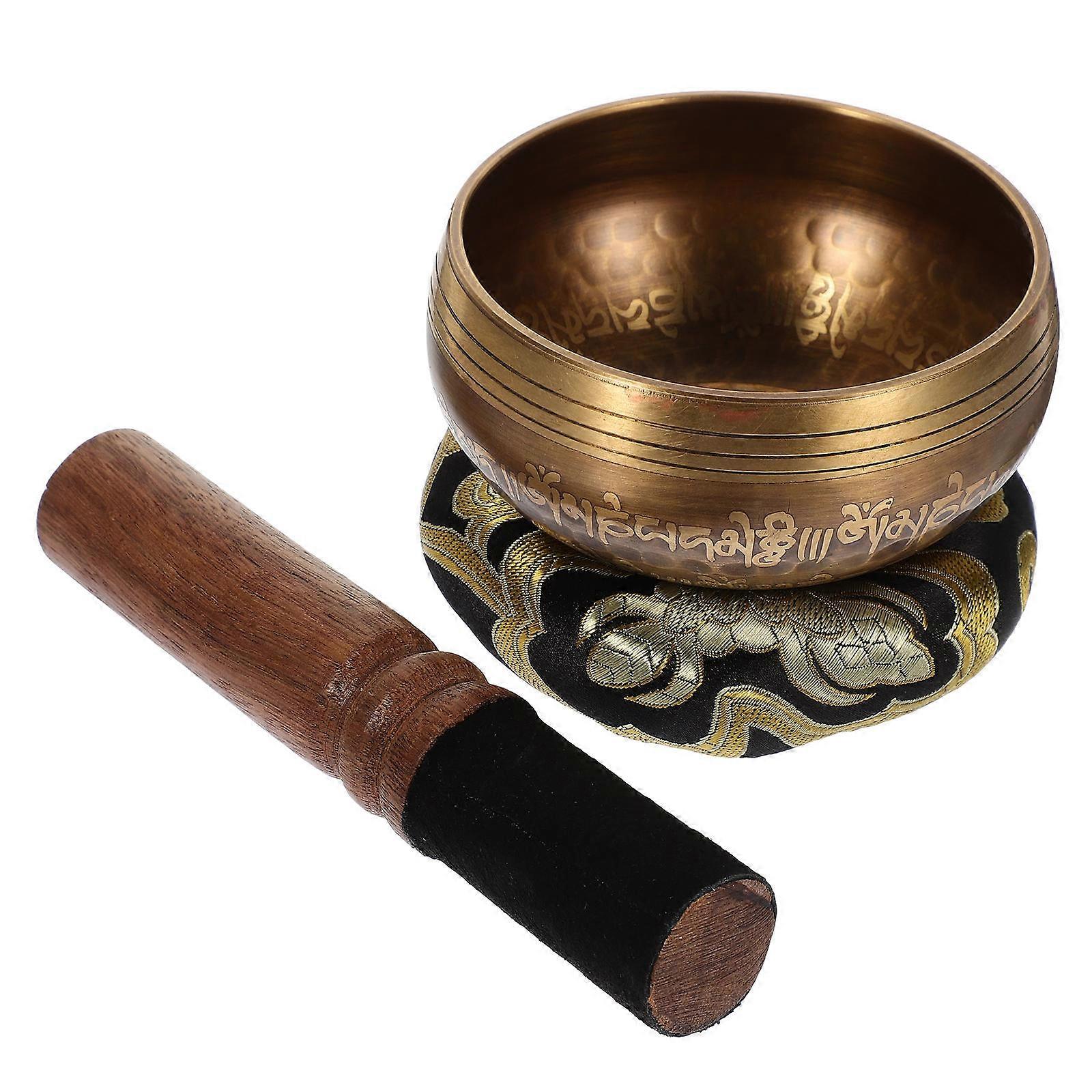 Yoga Singing Bowl Meditation Tool for Decoration Use 1Set