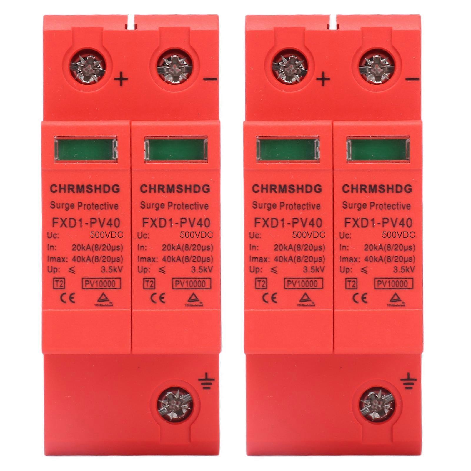Dispositifs de protection SPD, parafoudre photovoltaïque CC 2P 40KA FXD1-PV40, 2 pièces