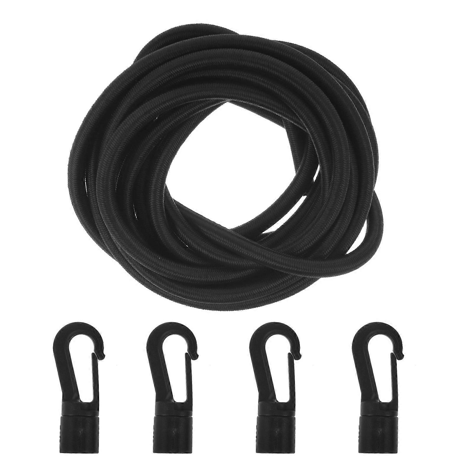 Surfboard Paddle Rope Paddle Leash for Securing Equipment Boating Black Pom Material 1 Set
