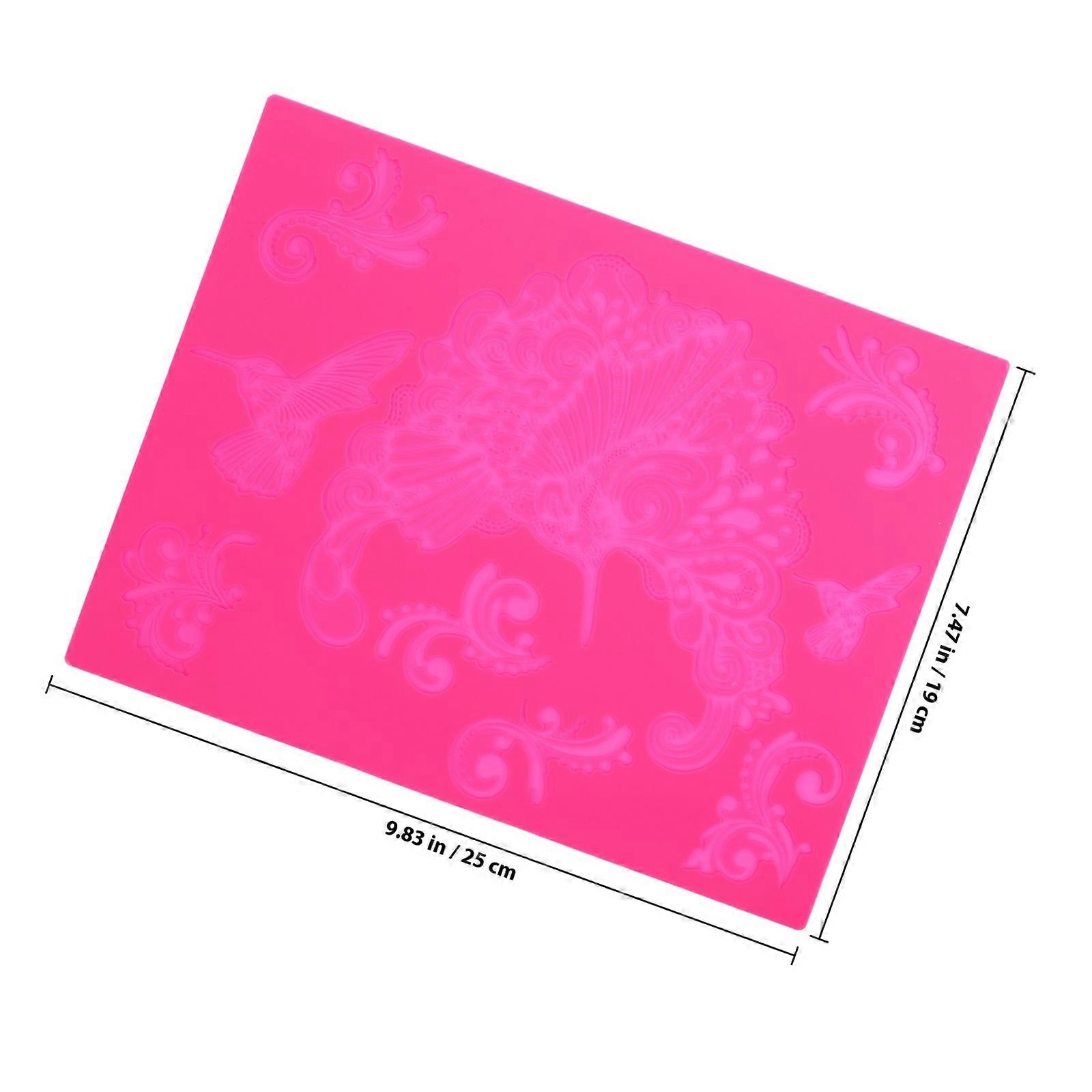 Cake Silicone Lace Mold for Cake Decorating with Rosy Silicone Material