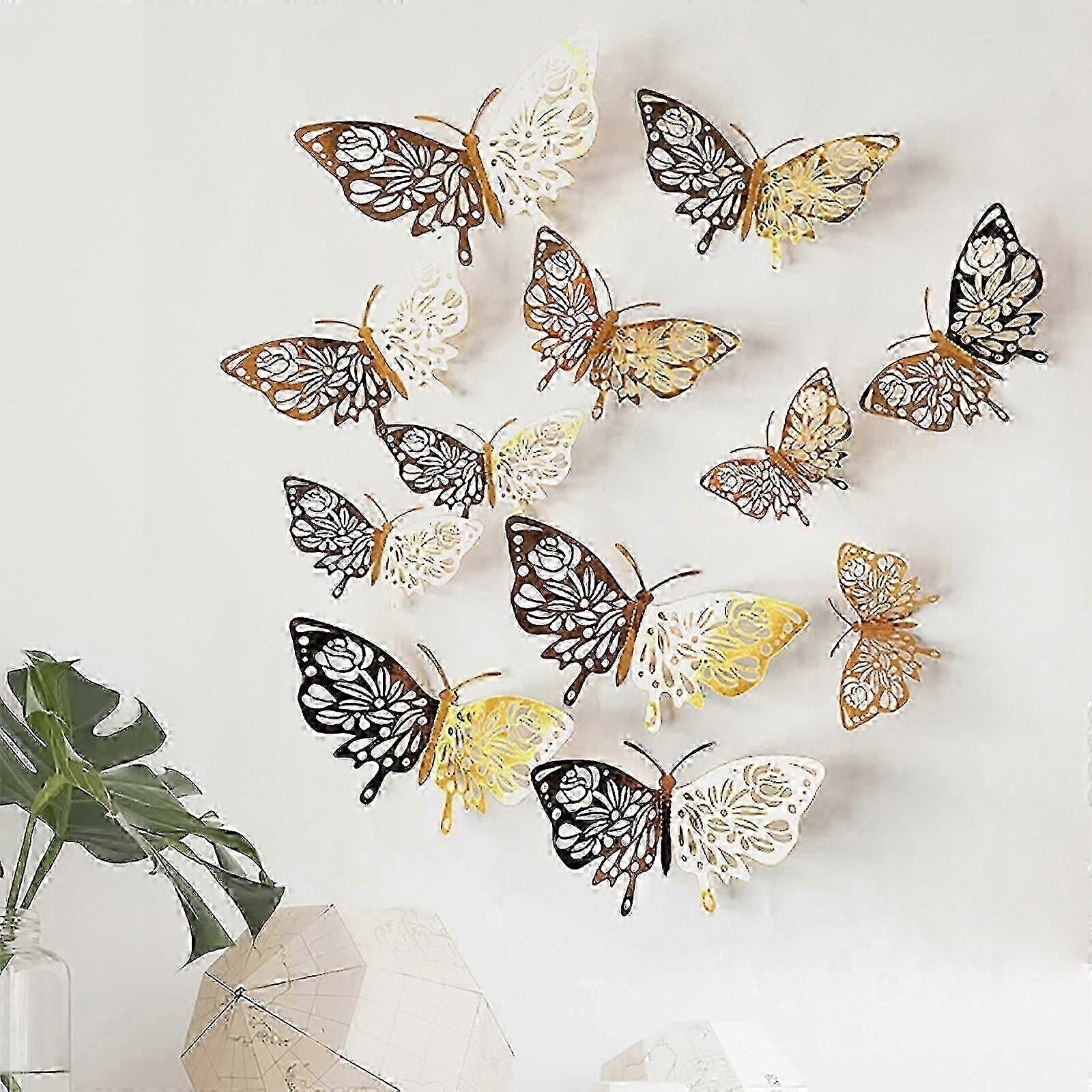 3d Flying Hollow Butterfly Home Decoration Festive Party Layout Cardboard