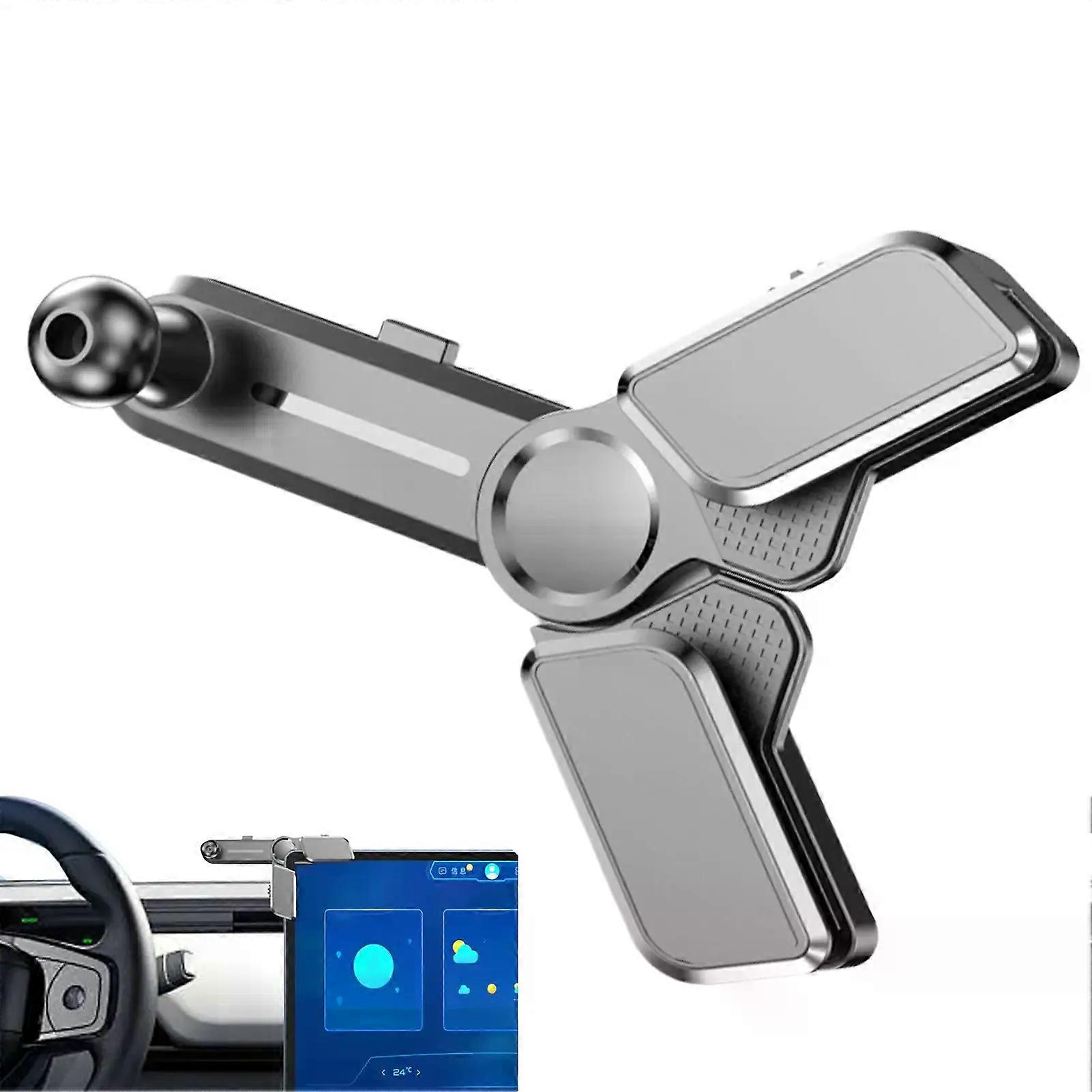 For Tesla ModelY / Model3 Console Screen Swivel Mount Screen Hinge Mount 4-Direction Adjustments Rotating Navigation Bracket