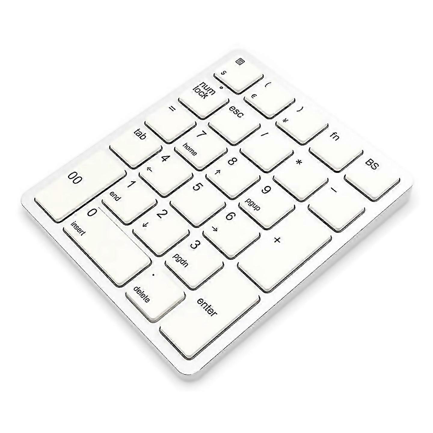 For Wireless Numeric Keyboard For Laptops White