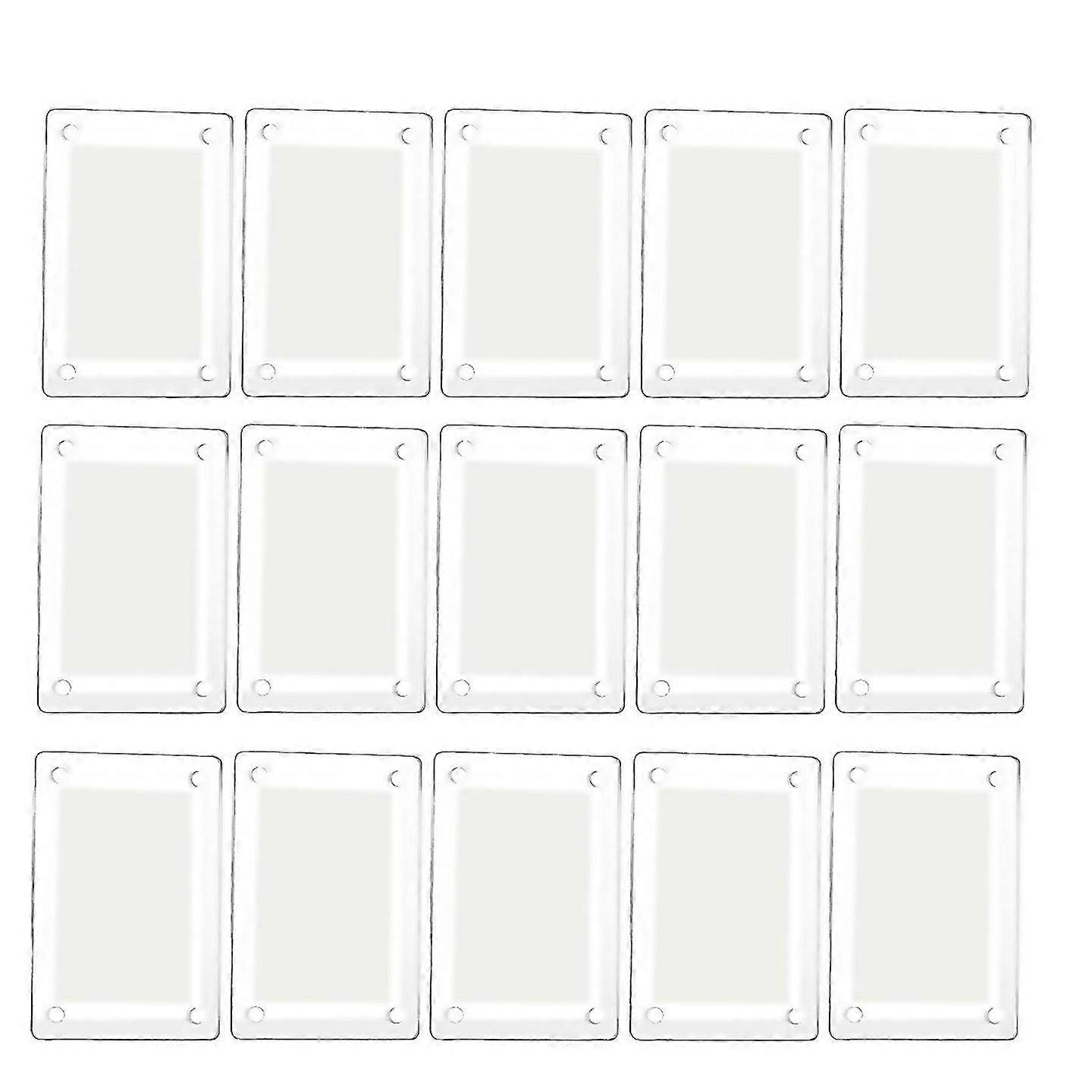 For 15 Pcs Acrylic Fridge Magnetic Frame Clear Frameless Display Frame