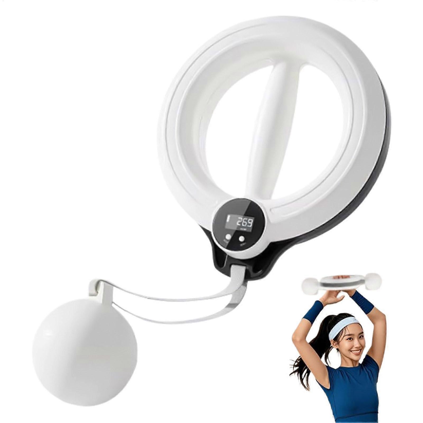 Workout Hoop 360Degree Lightweight, Weighted Arm Strength Hoop, Portable HandHeld Waist Exercise Ring