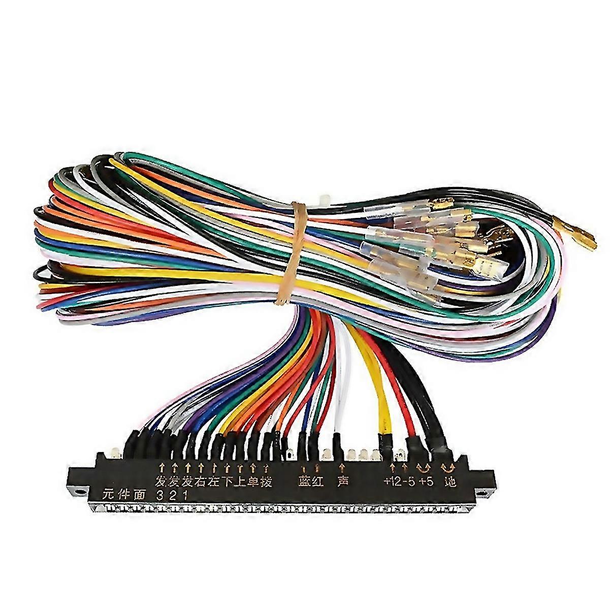 For Jamma Harness Cabinet Wire With 5 6 Action Button Wiresjamma 28 Pin With 56 Buttons Wires For