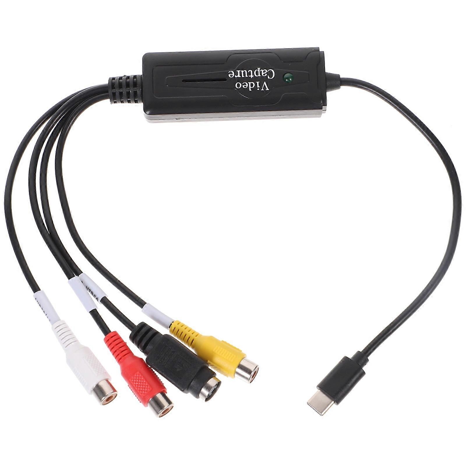 Zonhebin Video Capture Card Av Video Capture Card Usb Type-c Vhs To Digital Converter