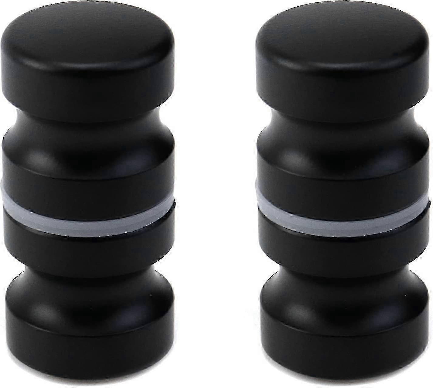 Bathroom shower knobs 2pcs black back to back pull handles for glass doors