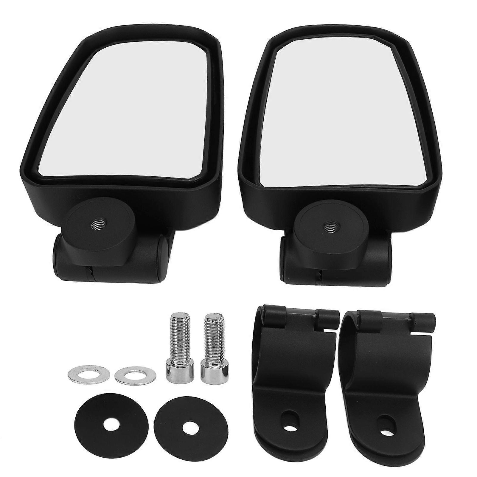 1 Pair Side Rear View Mirrors 360 Rotation 1.75in Clamp Replacement for Polaris RZR XP 1000 1416